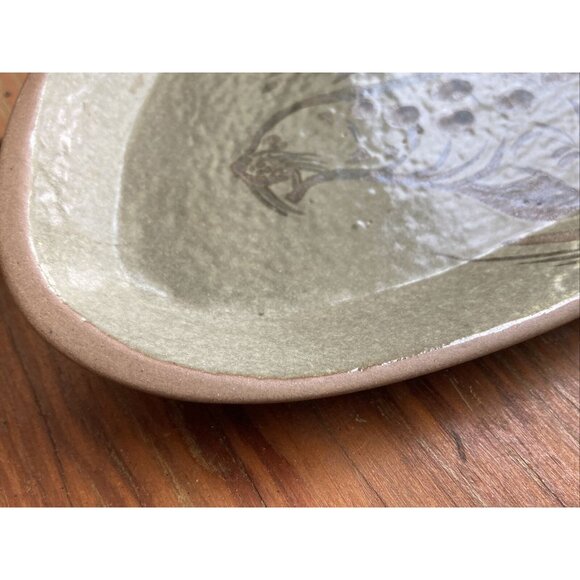 Pottery Trinket Dish Ashtray Alaska Artisan Studio Pottery Hand painted … - Picture 10 of 10